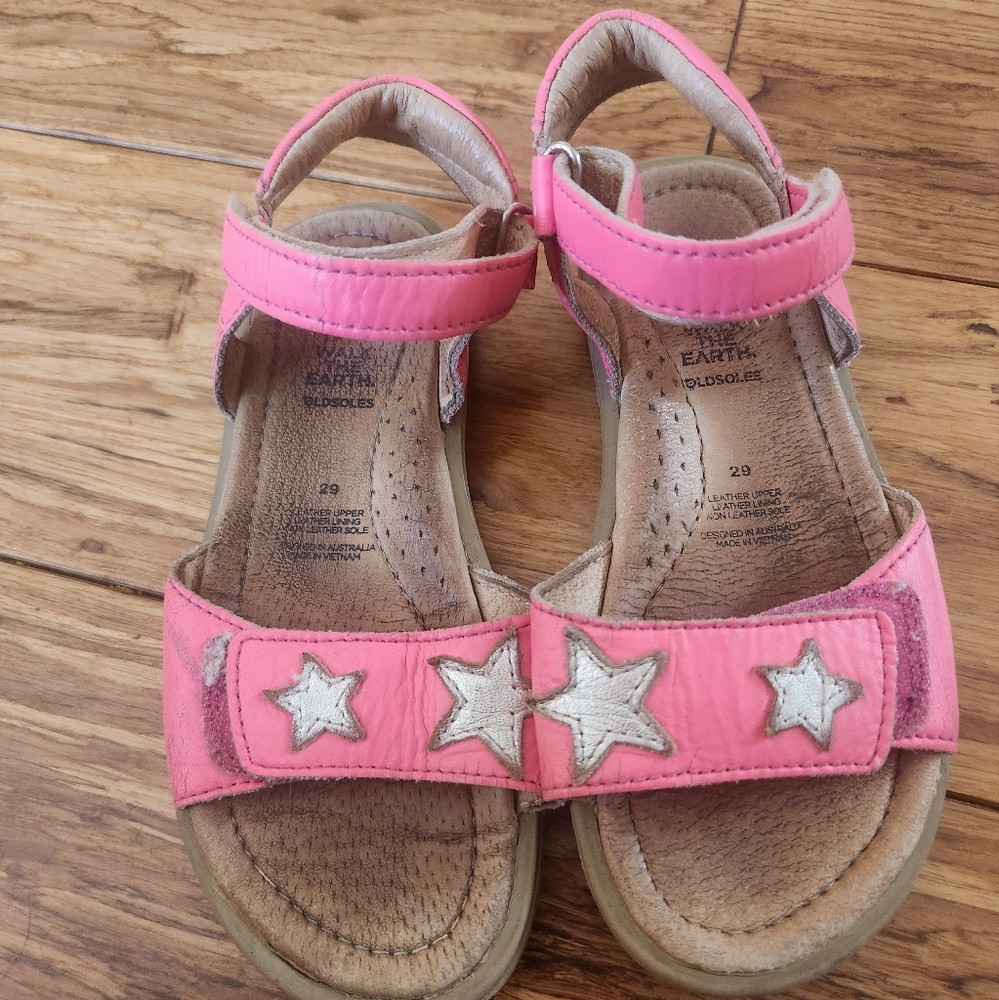 Girls Old Soles Leather Adjustable Ankle Strap Sandals Size 29 Little Girls
